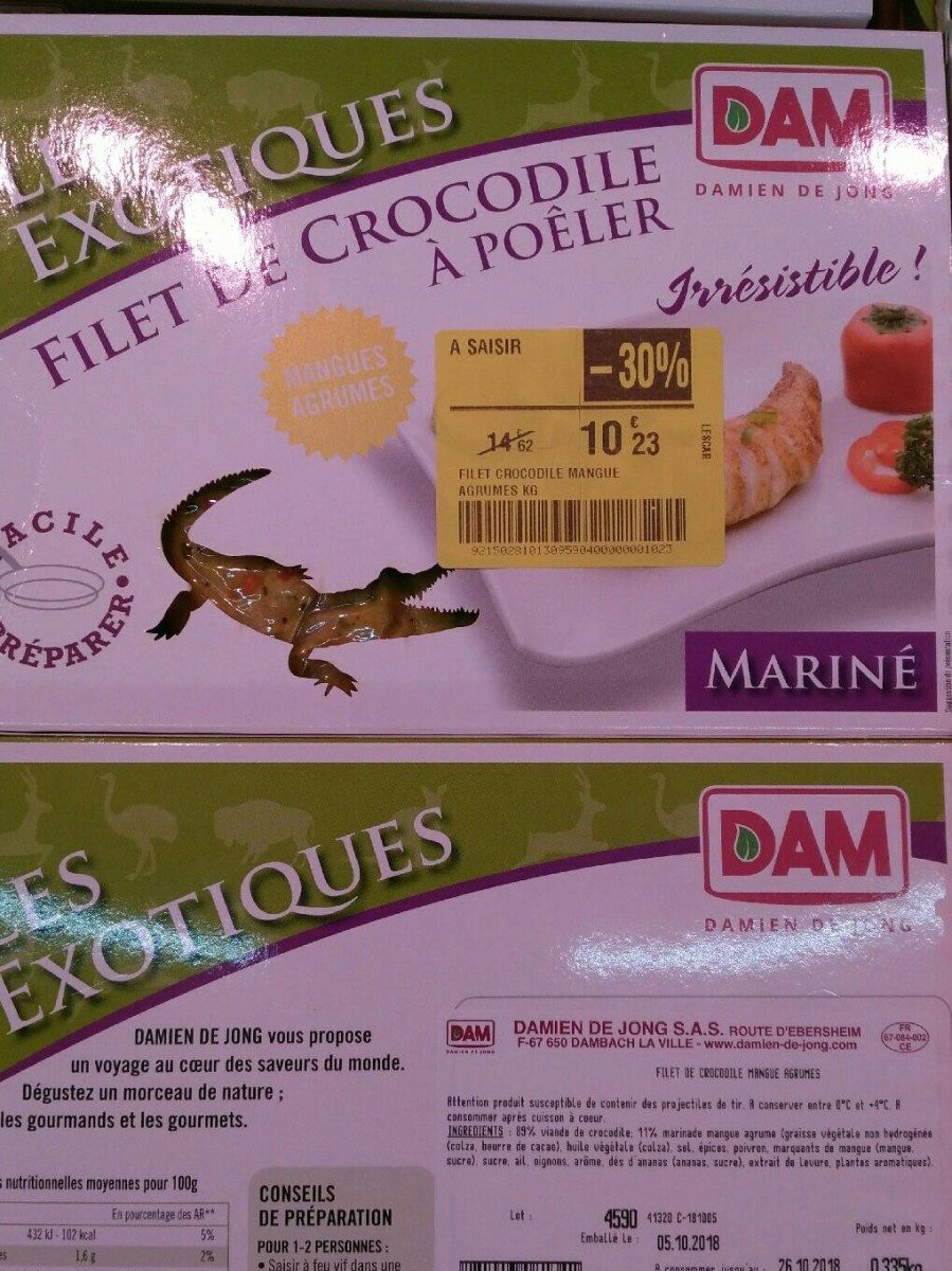 Filet de Crocodile Mangues Agrumes - Produkt - fr