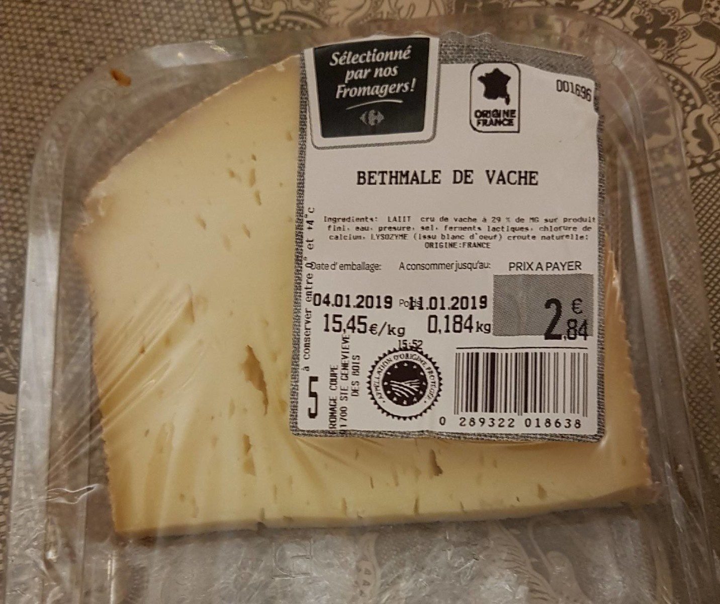 Bethmale de vache - Product - fr