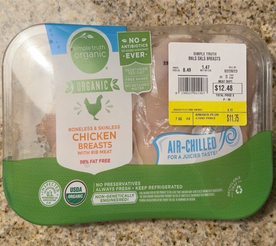 Organic Boneless & Skinless Chicken Breast - Product