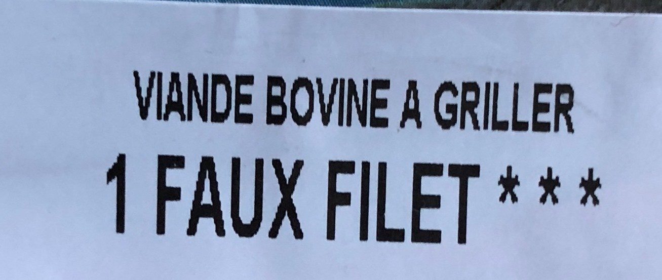 Faux-Filet - Ingredients - fr