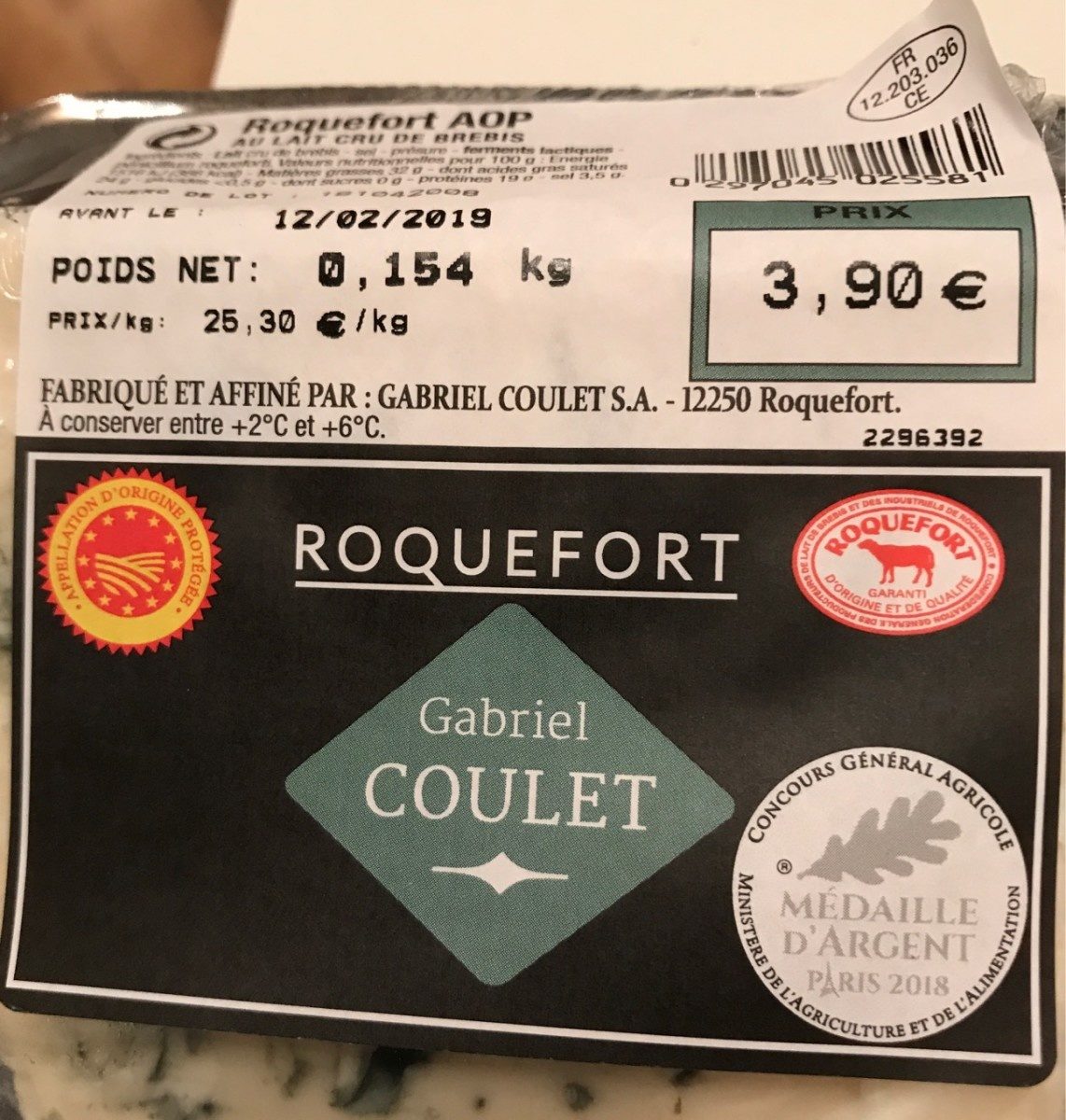 Roquefort Gabriel Coulet - Product - fr
