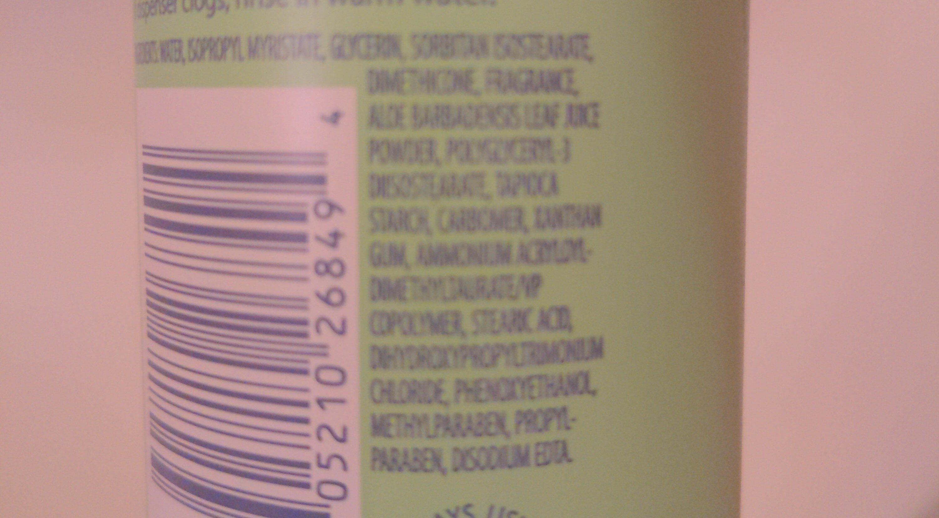 vaseline spray and go moisturizer - Ingredients - en