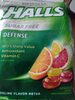 Halls defense cough drops assorted citrus sugar free1x25 pc - 产品