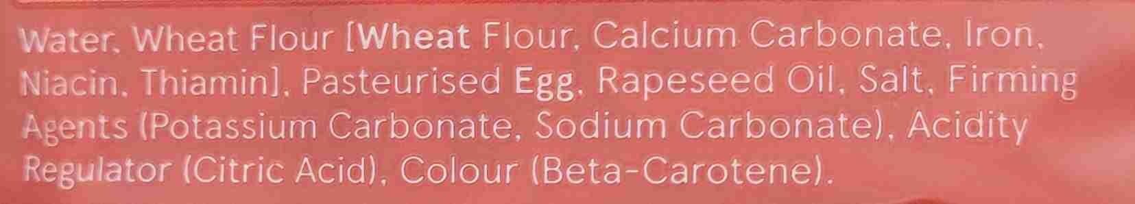 Egg Noodles - Ingredients