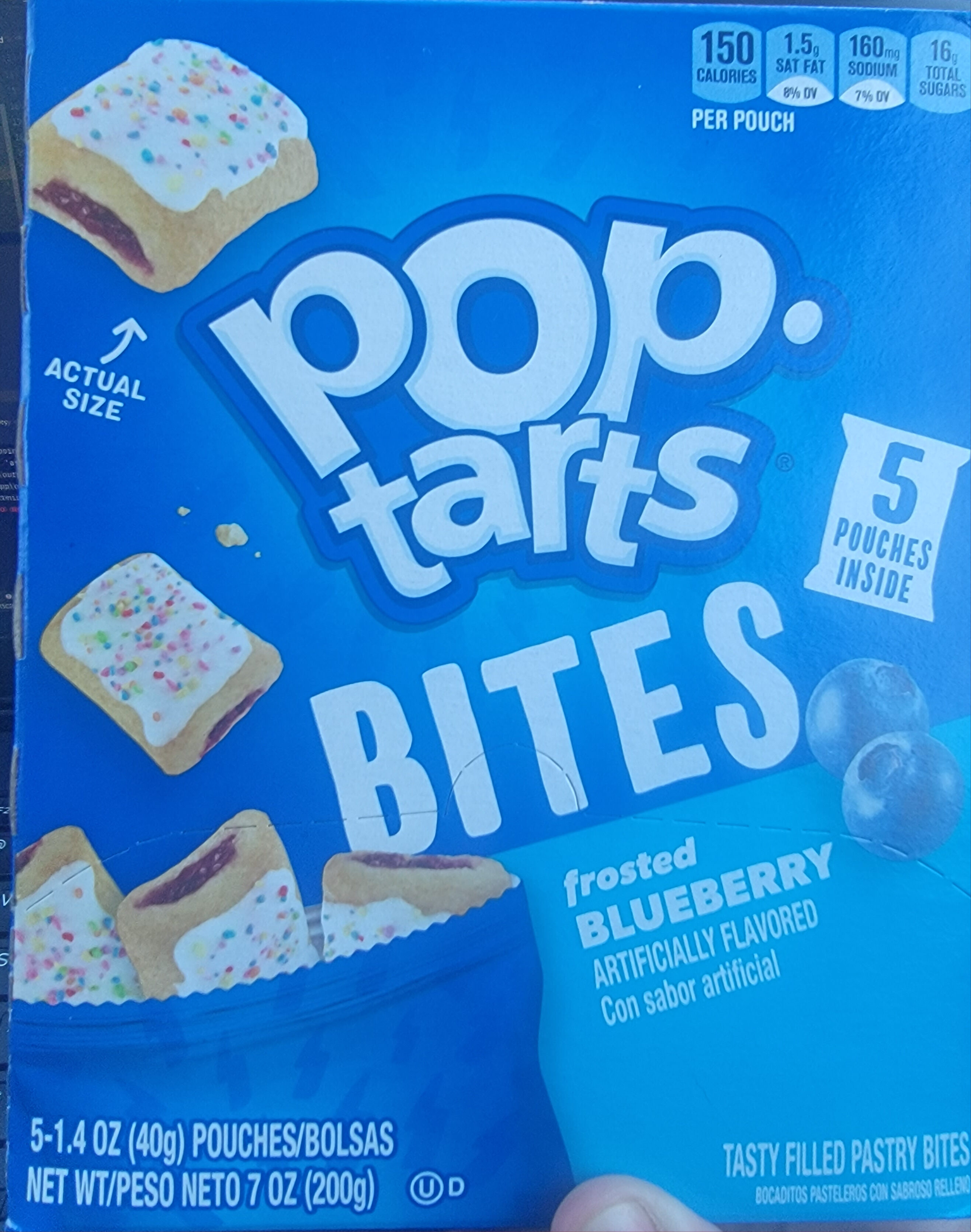 pop-tarts bites frosted blueberry - Product - en