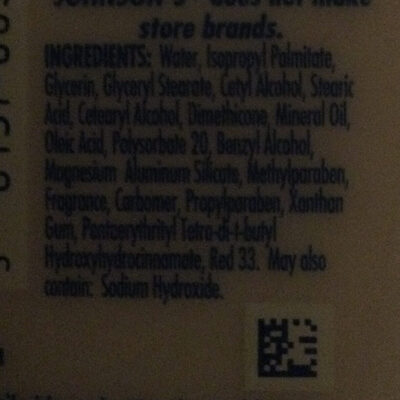 Johnson’s Baby Lotion - Ingredients
