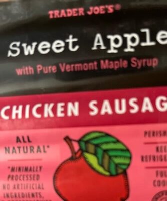 Sweet apple chicken sausage T - Produkt - en