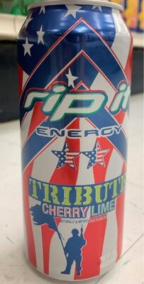 Calories in  Rip It Tribute Cherry Lime