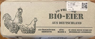10 Frische Bio-Eier - Produkt - en