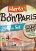 Le bon Paris sans nitrite -25 de sel - Produkt