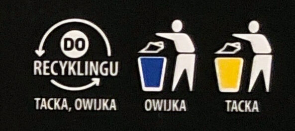  - Instrukcje dotyczące recyklingu i / lub informacje na temat opakowania