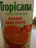 tropicana orange sans pulpe - Product