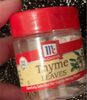 thyme leaves - Produkt