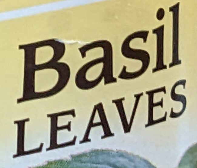 Basil Leaves - Ingredients