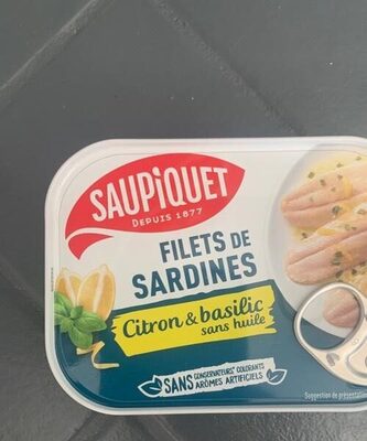 Files de sardines  (citron et basilic, sans huile) - Produkt - en
