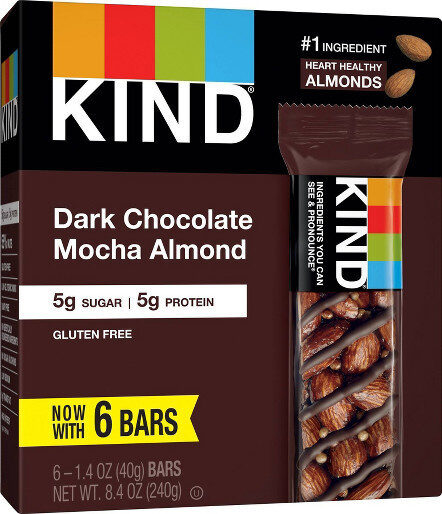 Dark chocolate mocha almond bars - Product