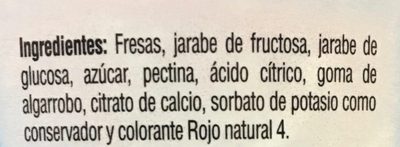Mermelada de Fresa reducida en calorias - Ingredientes