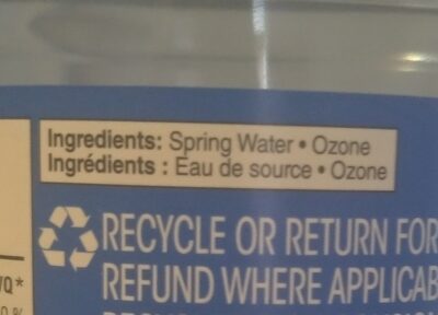 Natural Spring Water - Ingrédients