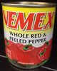 Vemex Whole Red & Peeled Pepper - Producto