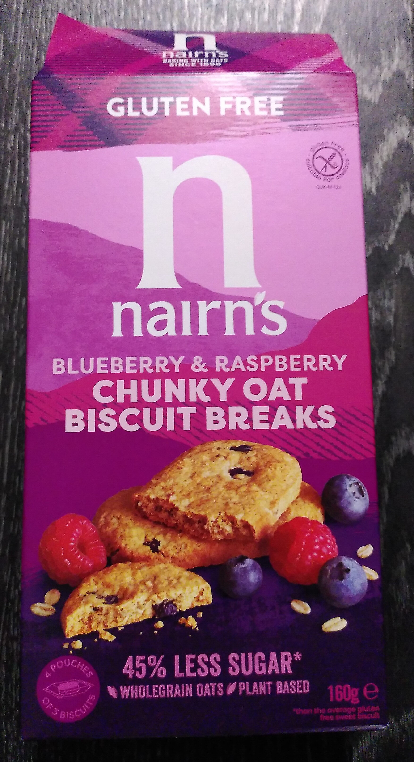Blueberry & Raspberry Chunky Oat Biscuit Breaks - Product