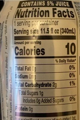 Diet Half and Half Tea Lemonade - Nutrition facts