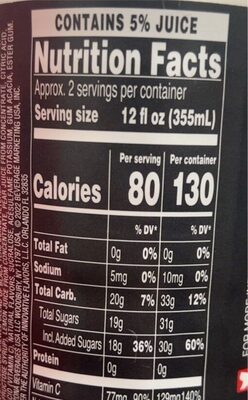 Arnold palmer - Nutrition facts
