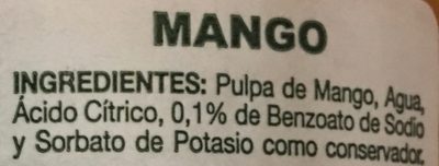 F-Diaz Mango - Ingrédients - es