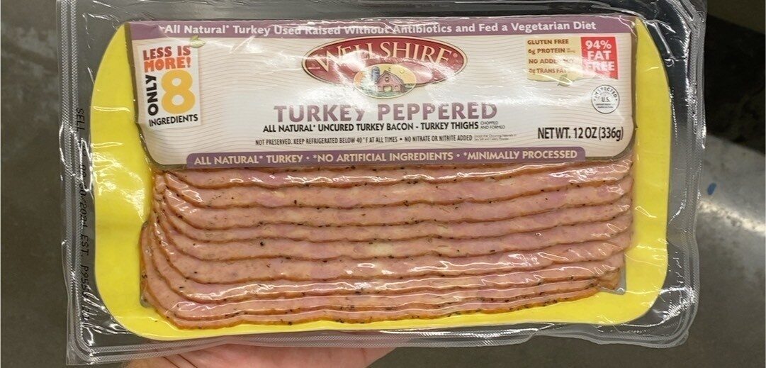 Peppered Turkey Bacon - Product