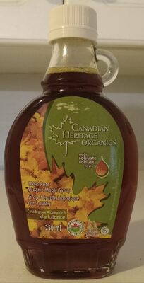 100% Pure Organic Dark Maple Syrup - Produit