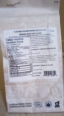 Milanaise - Nutrition facts - fr