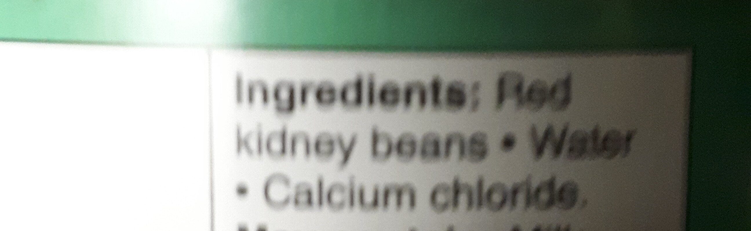 Red kidney beans - Ingrédients - en