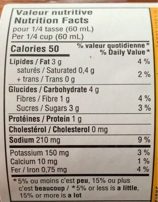 Pizza sauce tomate - Nutrition facts - fr