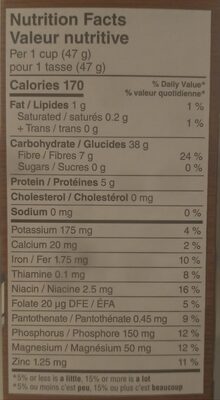 Spoon Size Shredded Wheat & Bran - Nutrition facts
