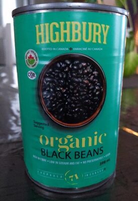 Highbury organic black beans - Produit