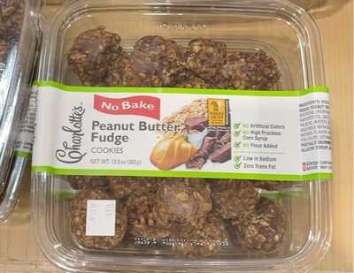 No bake peanut butter fudge cookie, barcode: 0628834046003, has 2 potentially harmful, 1 questionable, and
    0 added sugar ingredients.