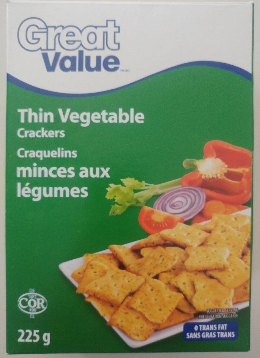 Thin Vegetable Crackers - Produkt - fr