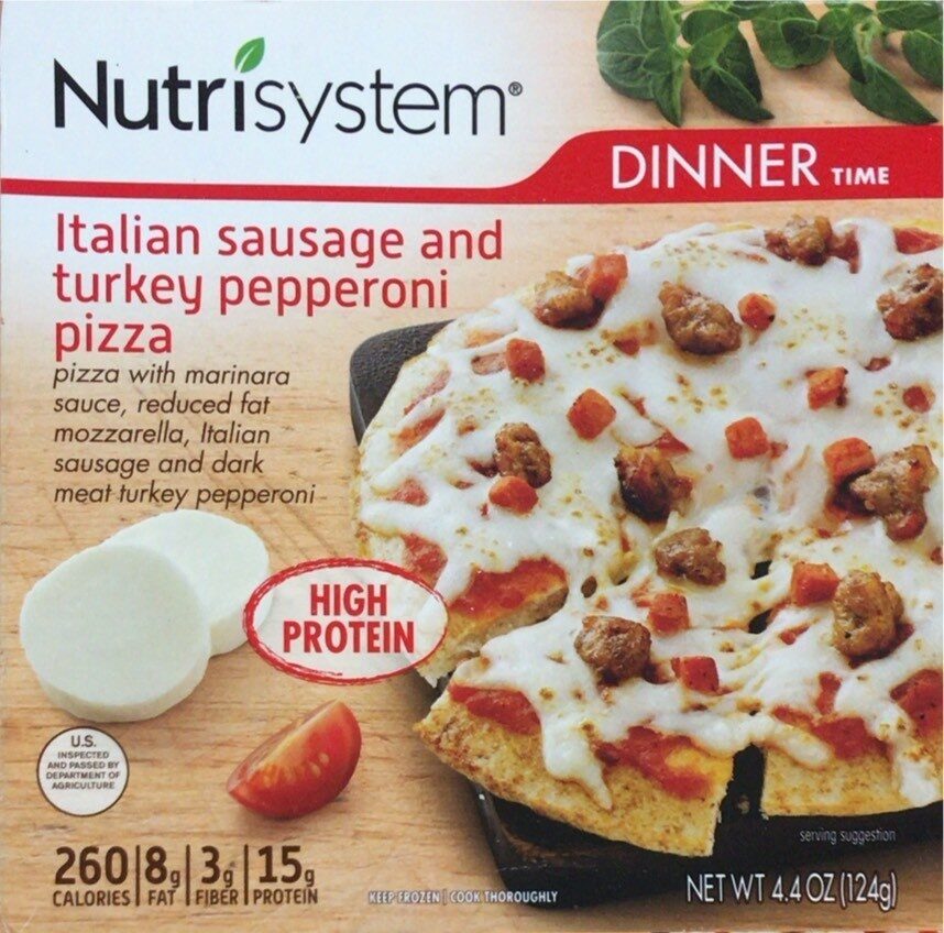 Nutrisystem Italian sausage and turkey pepperoni pizza - Product