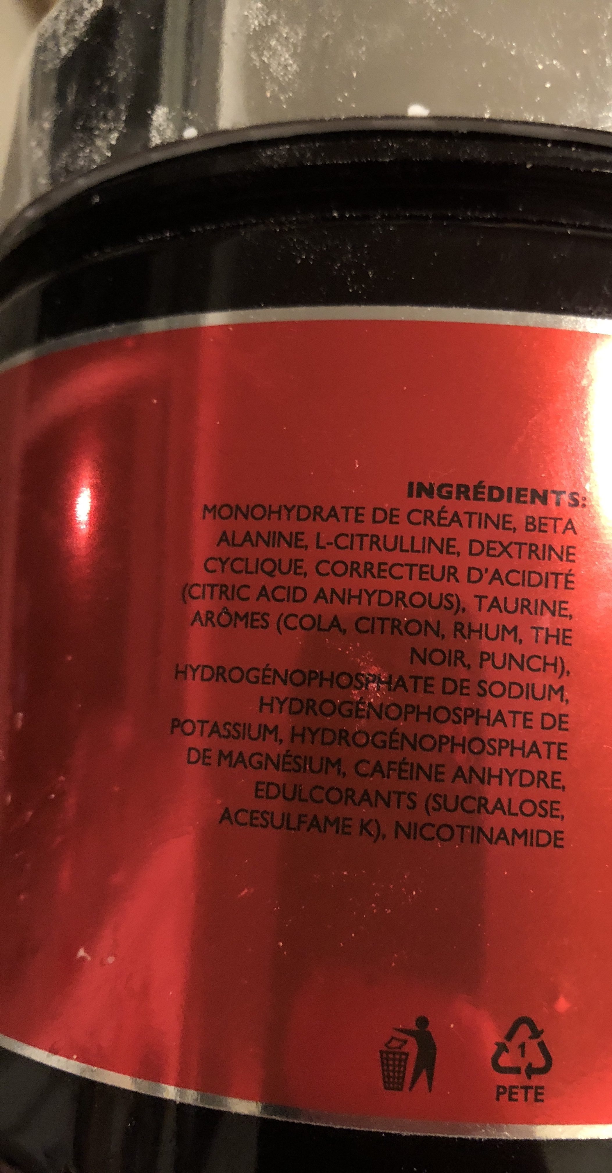 No-pump xtreme - Ingredienti - fr