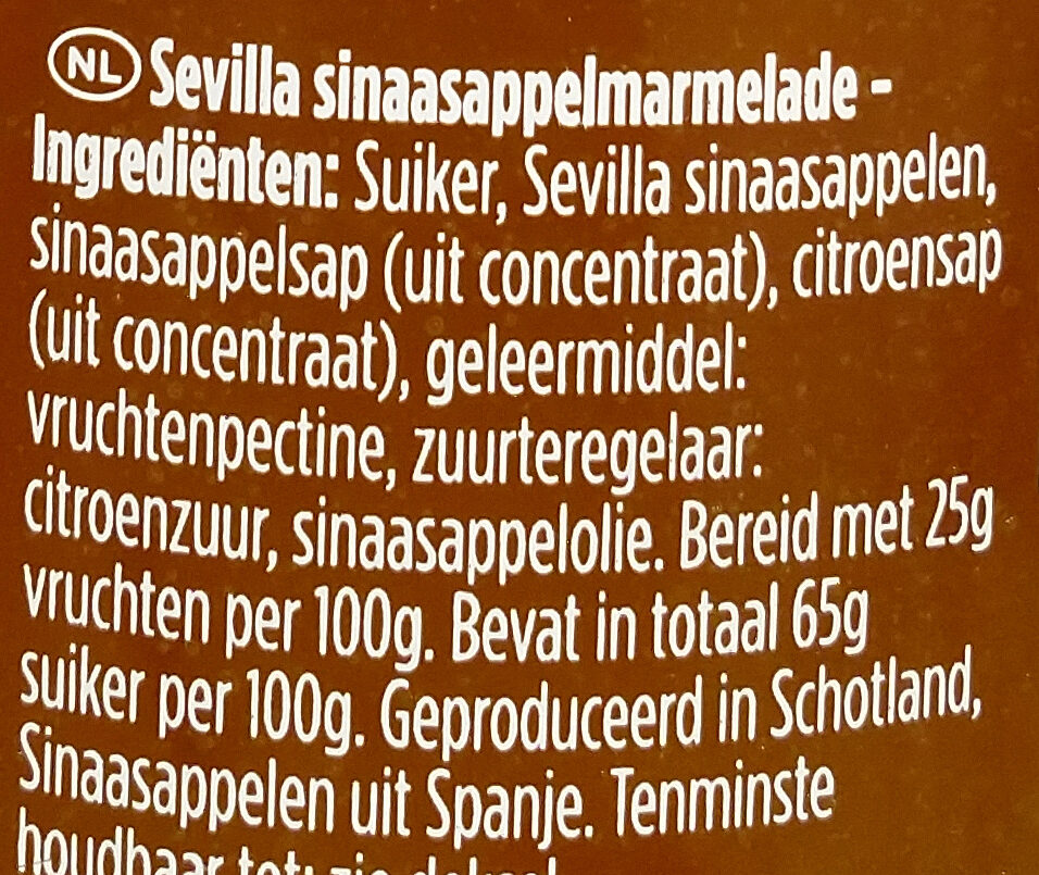 Seville Orange Marmelade - Ingrediënten