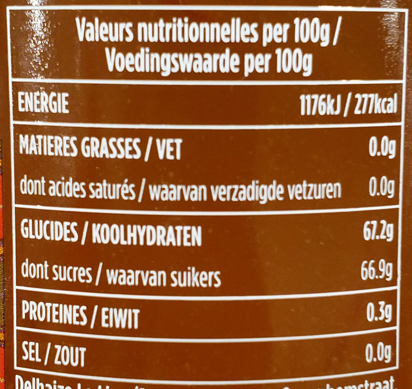 MACKAYS - Marmalade with Whisky - Voedingswaarden - fr