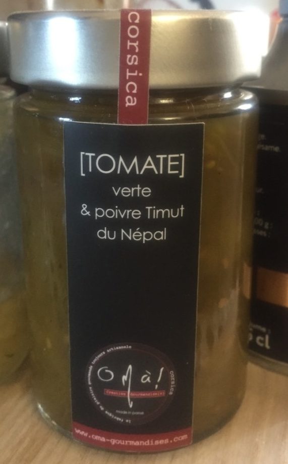 Confiture de Tomate Verte & Poivre Noir du Timut du Népal - Produit