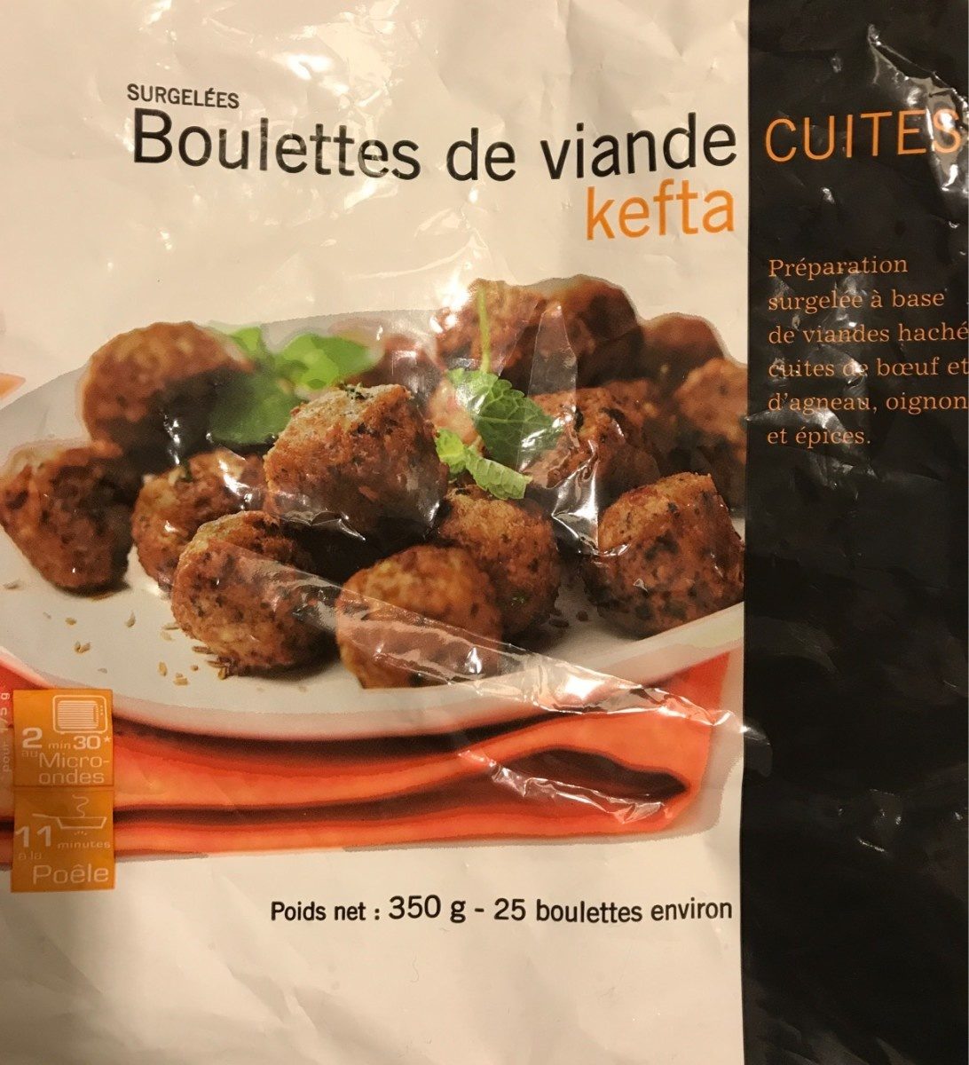 Boulettes de viande cuites kefta - Produit