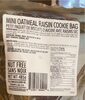 Mini oatmeal raison cookie bag - Product
