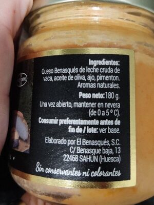 Crema de queso del Pirineo - Ingredients - es