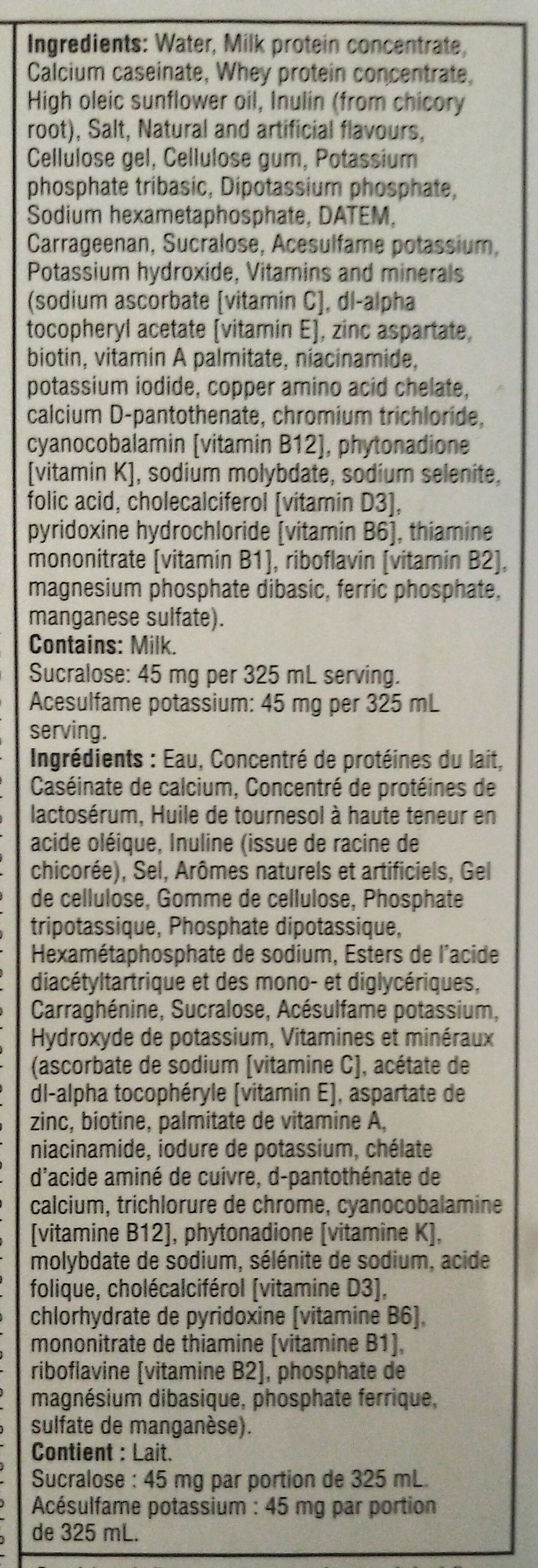 Hyperproteine - Ingredientes - en