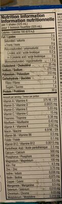 Premier Protein Vanilla - Información nutricional - en