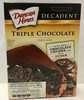 Duncan hines, decadent cake mix, triple chocolate - Producto