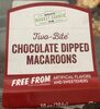 Two bite chocolate dipped macaroons - Product