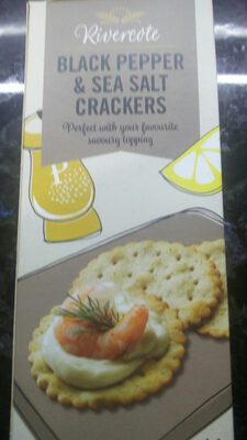 Black Pepper & Sea Salt Crackers - Product