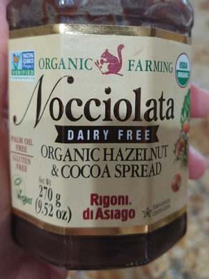 Nocciola, dairy free organic hazelnut & cocoa spread - Product